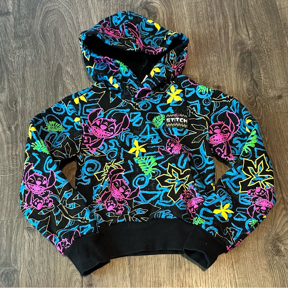 Disney Store Stitch Graphic Stitch Hoodie Sweater 2t